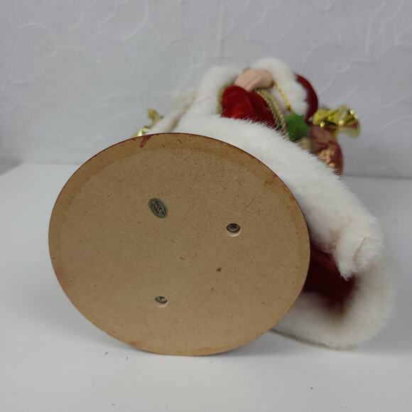 Vintage Old World Santa with Presents on Stand 17" Folk Art Santa Holiday‎ Decor - Picture 12 of 13